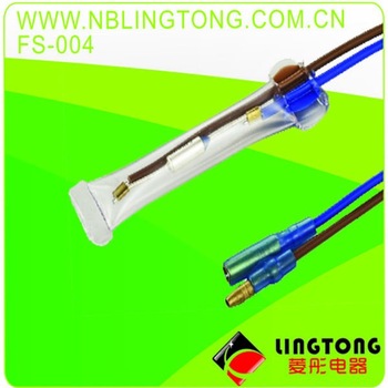 Refrigerator evaporator supporting the use of temperature-limiting thermal fuse KSD FS-004