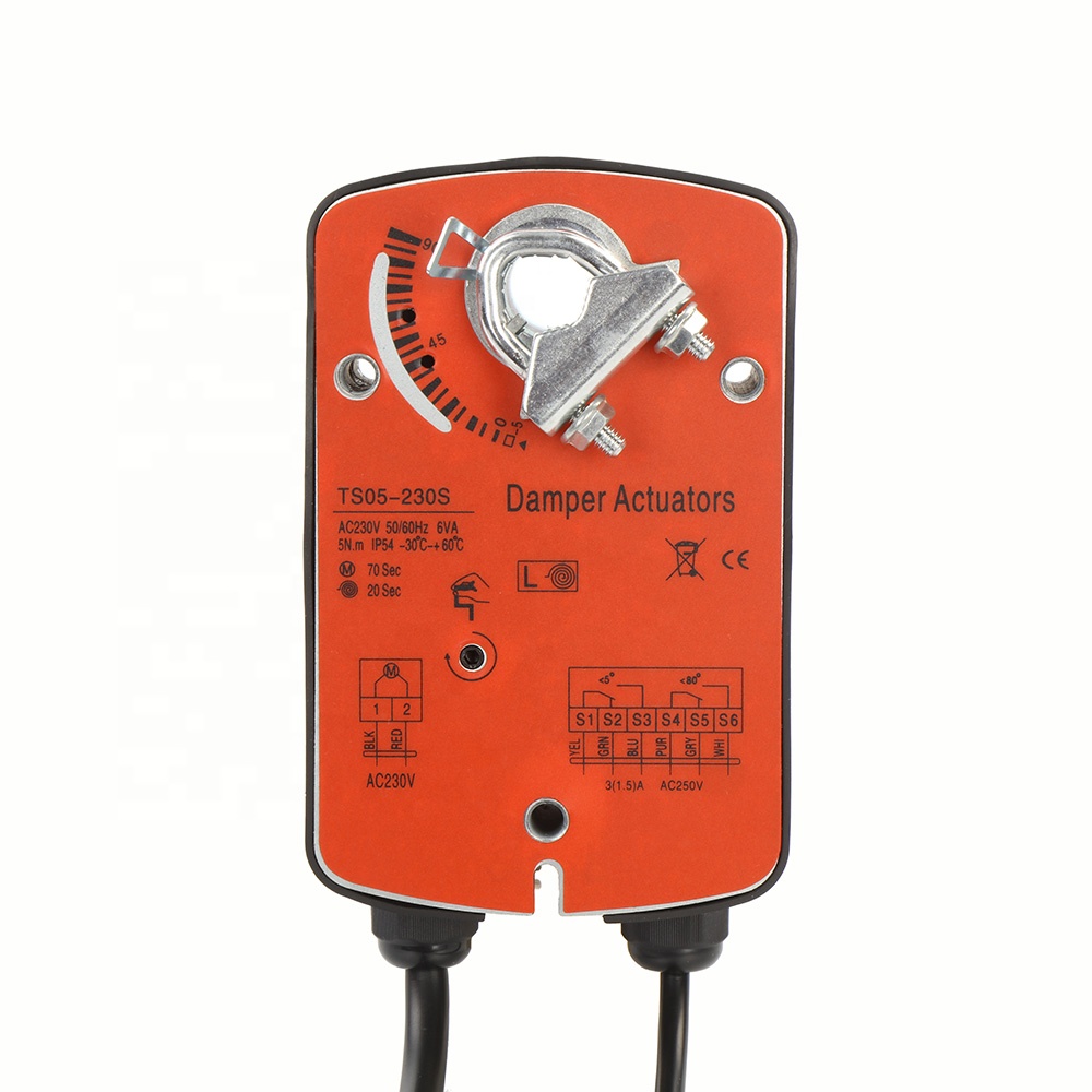 SW0031 24V motorized electric spring return vkt damper drive actuator
