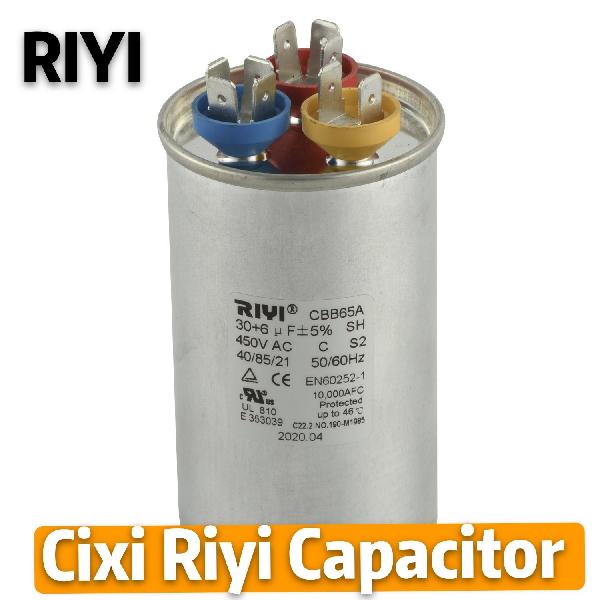 Cbb65 450V B S2 Riyi Motor Run Capacitor for Air Conditioner