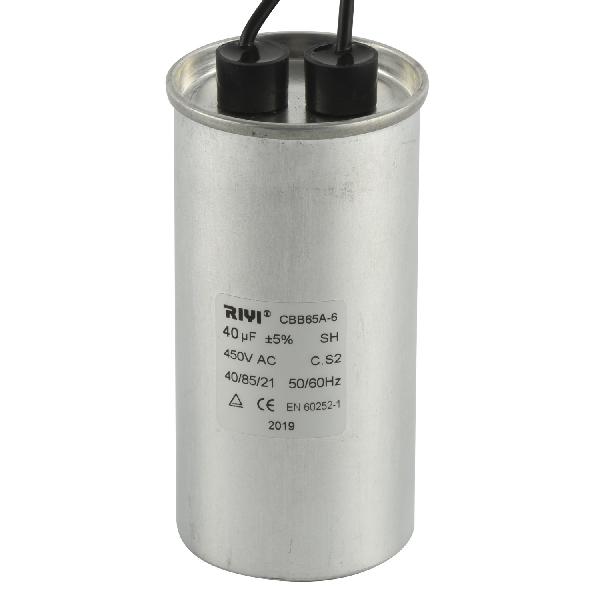 Cbb65A 40UF 450V Motor Run Capacitor with Lead Wire