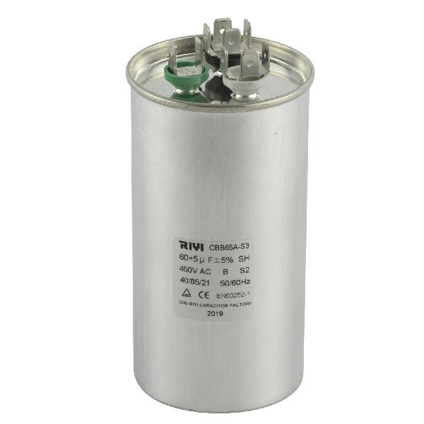Cbb65A 60+5UF 450V Motor Run Capacitor for Air Conditioner