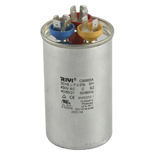 Cbb65A 30+6UF 450V Motor Run Capacitor for Air Conditioner