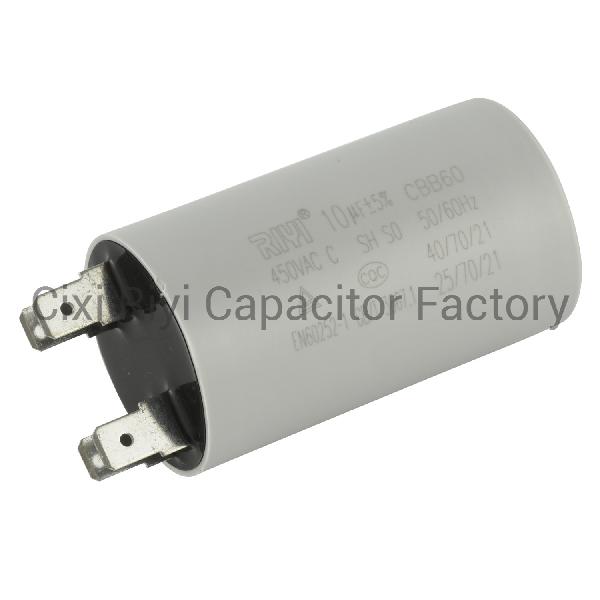 Cbb60 10UF 450V AC Motor Run Capacitor for Water Pump with Terminal