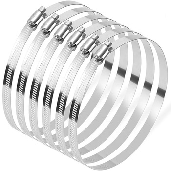 China factory high quality 6inch 150mm New American style buckle stainless steel hose clamp