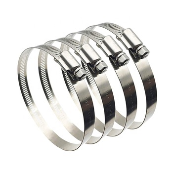 5inch 304 Stainless Steel American Worm Drive pipe Clamp pipe fittings