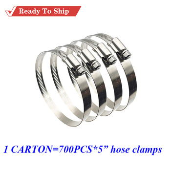 hvac system&parts 5inch 125mm 201 Stainless Steel plastic pipe clamp