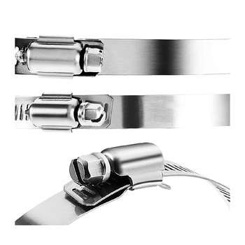 4 pack HVAC system parts stainless steel pipe clamps 4 pcs 4inch and 4 pcs 6inch