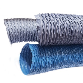 Flame retardant tarpaulin hose duct for air ventilation