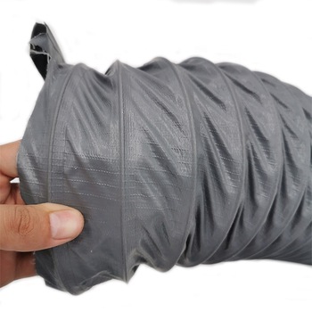 Flame retardant tarpaulin hose duct for air ventilation