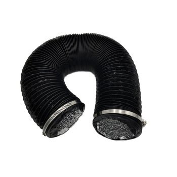 HVAC system parts 6 inch 25ft Non-Insulated pvc aluminum foil flexible air duct with 2 clamps