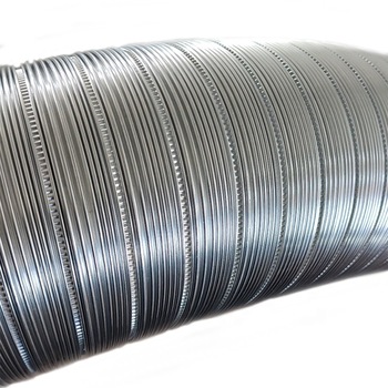 ventilation system round customized size semi-rigid flexible aluminum duct