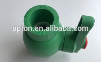 High Quality Plumbing Material Pipe Fitting PPR Valve With Brass Ball Inside