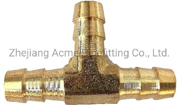 Brass Hose Barb Tee Pipe Fitting