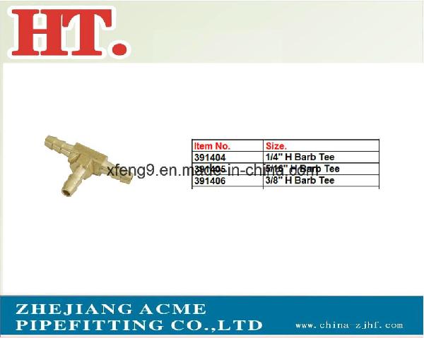 Brass Hose Barb Tee Pipe Fitting