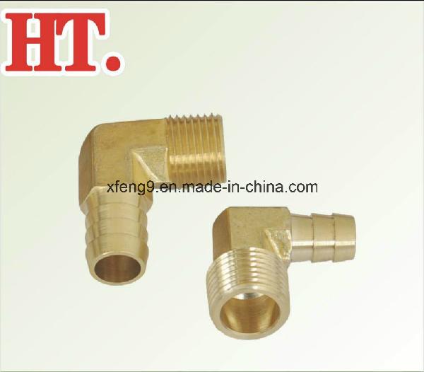 Brass Barb X Male Elbow Fitting (1/4”X1/8”)
