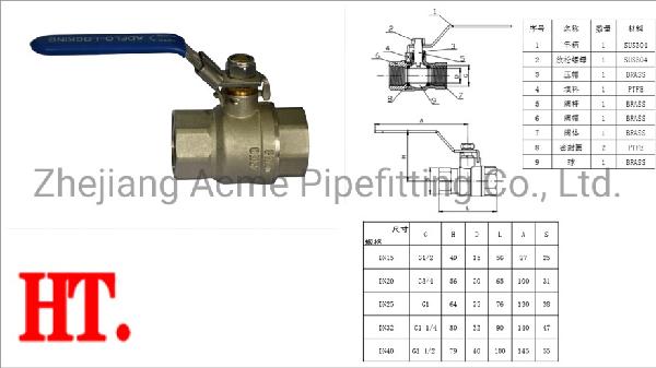 High Quality Forged Brass Ball Valve, Full Bore