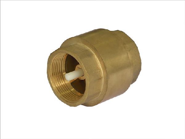 Brass Vertical Check Valve with Brass or Plastic Core