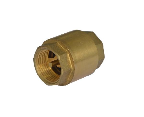 Brass Vertical Check Valve with Brass or Plastic Core