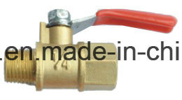 Thread Brass Gas Ball Valve with Steel Handle