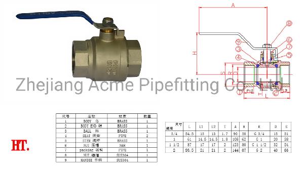 209DN Female Brass Ball Valve