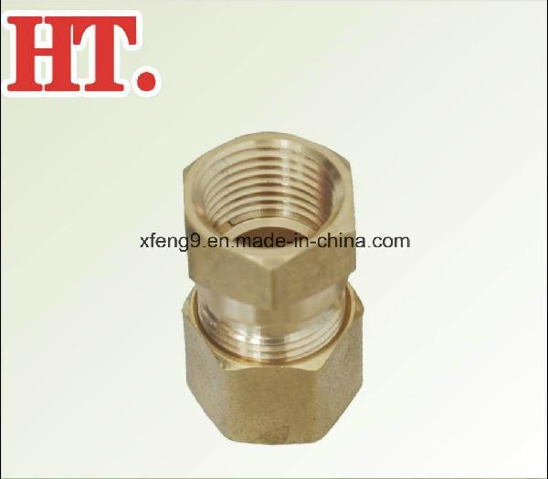 Brass Flare Comp Female Connector Fitting with Nut
