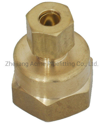 Brass Flare Comp Female Connector Fitting with Nut