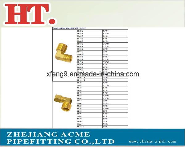 Brass High Quality Comp Male Elbow