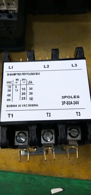 Single phase electrical contactor dc contactor 3P-50A contactor