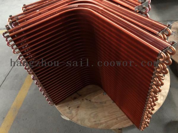 HVAC System Condenser Copper Tube Heat Exchangers Coil