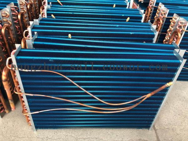 Copper tube aluminum fin evaporator coil for refrigerator