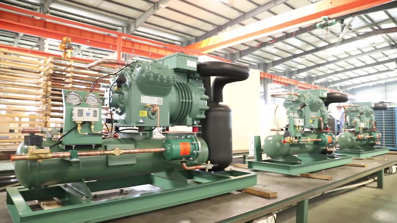 Refrigeration Equipment Cooling Compressor System Condensing Unit For Blast Freezer