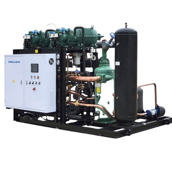 High Quality Semi-Hermetic Bitzer Compressor Racks Water-Cooled Condensing Unit