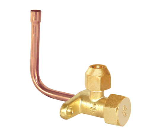 Air Conditioner Bend Tube Valve, Air conditioning brass split valve