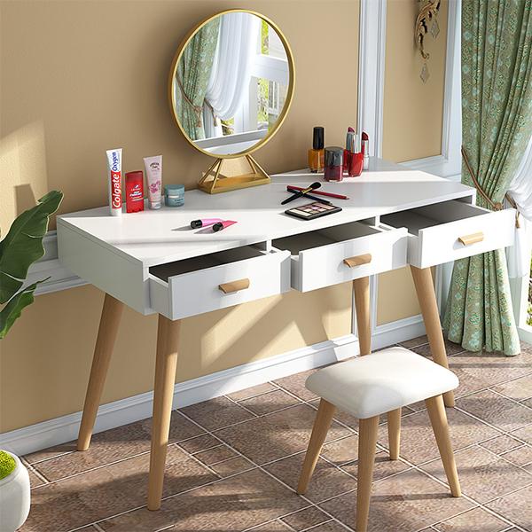 MDF Melamine With Wood Legs Diffient Size European Style Dresser
