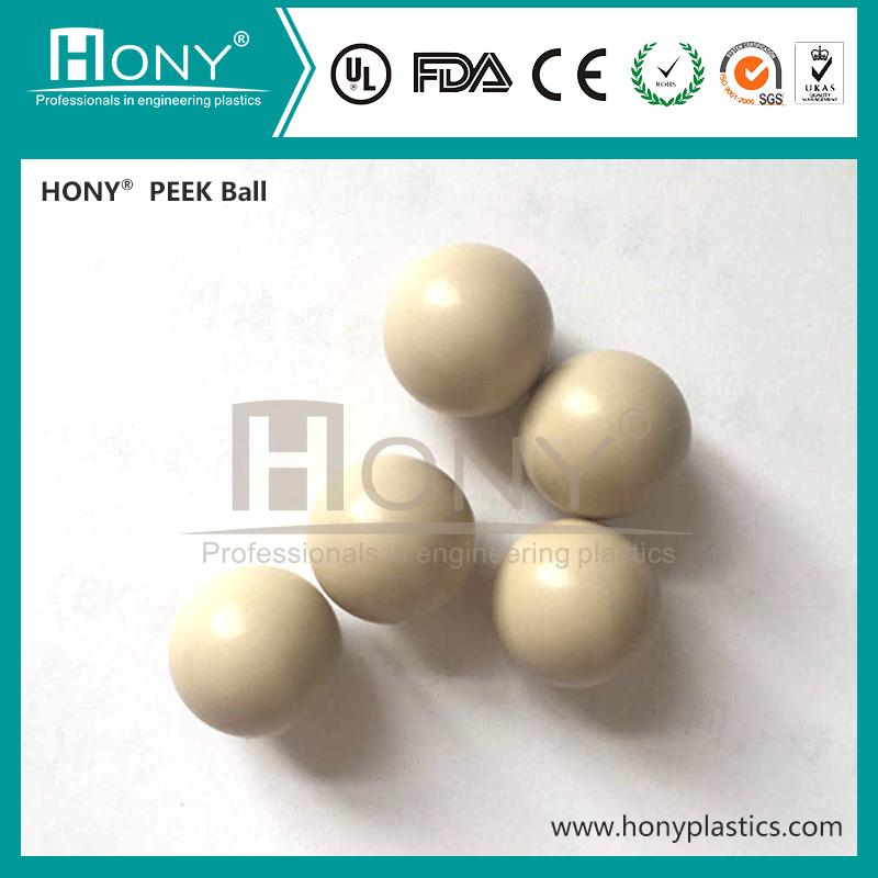 Precision PEEK Plastic Solid Ball Customized PEEK Ball