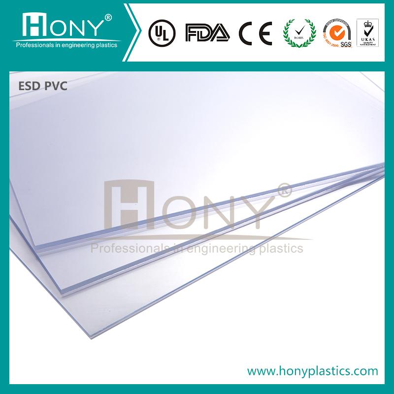 Antistatic PVC Plastic Sheet Antiflaming Laminated Foam Board Album Adhesive Black Rigid