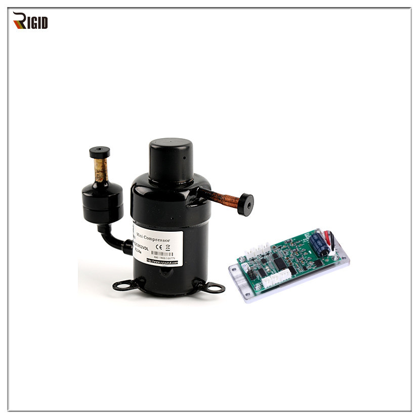 24v-dc-brushless-rotary-inverter-r134a-refrigeration-compressor-for