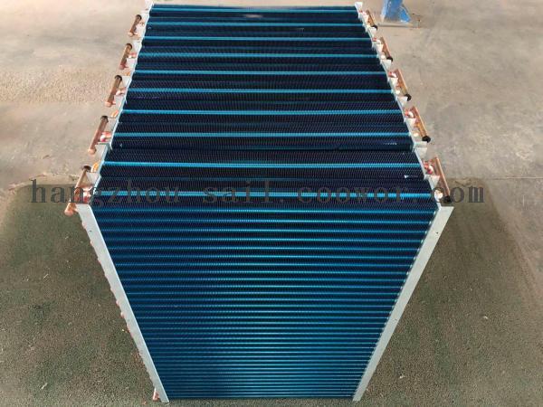 Customized condenser for freezer heat exchanger