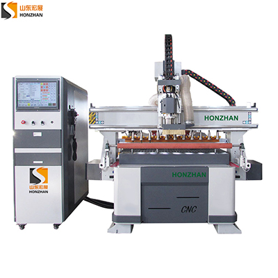 Honzhan HZ-ATC2513L Linear Auto tool changer magazine CNC router with Leadshine servo motor and driving system
