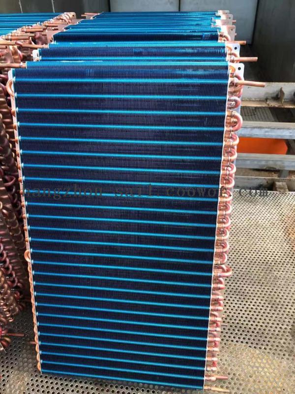 Customized Finned Coil Parts Chilled Water Condenser for Distillation