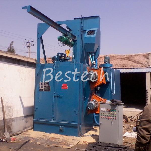 Bestech Hook Shot Blasting Machine for LPG Gas Cylinder