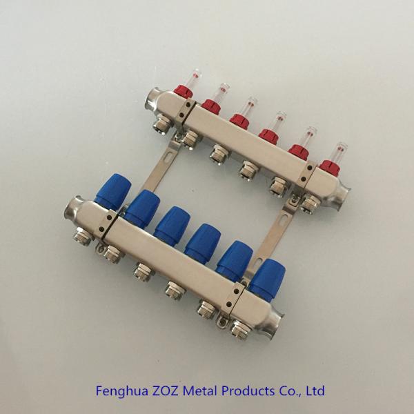 6 Loop Stainless Steel Radiant Floor Heating Pex Manifold Set Six Branch Radiant Manifolds Kit