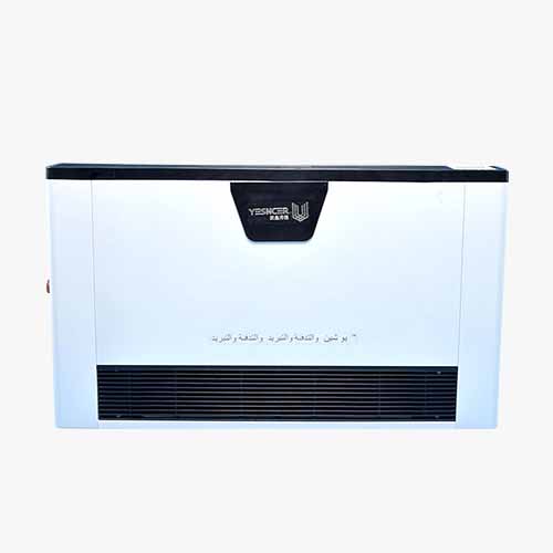 Ultra-thin wall hanging water heating and cooling system fan coil unit radiator for home