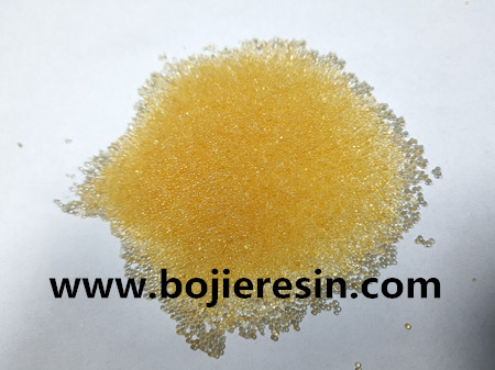 Special resin for fluorine removal