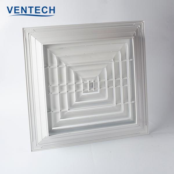 VENTECH 4 Way Square Ceiling Air Diffuser