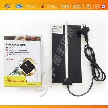 7W 15*28cm transparent mat with thermostat for aquarium heater