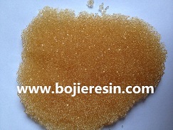 Phosphate removal ion exchange resin