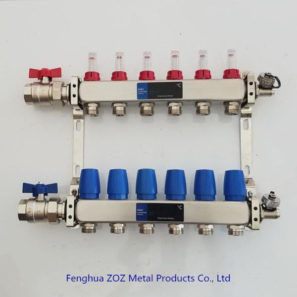 Floor Heating Manifolds , Manifold, Collector For for Underfloor Heating System