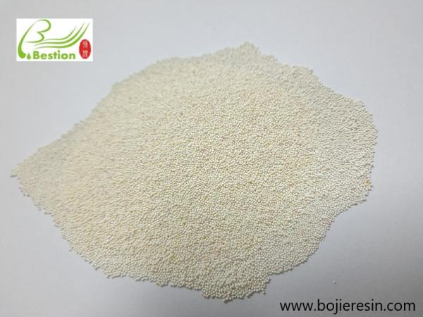 Lactic acid decolorizing resin