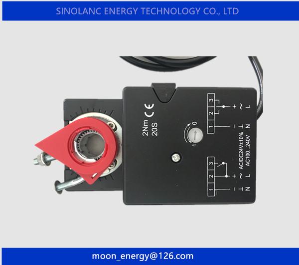 24VDC 2Nm~40Nm Intelligent Control Motorized Air Damper Actuator